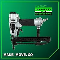 Vista 14 de Metabo HPT Engrapadora de corona estrecha, clavadoras neumáticas de potencia de preferencia profesional, engrapadora de acabado para muebles