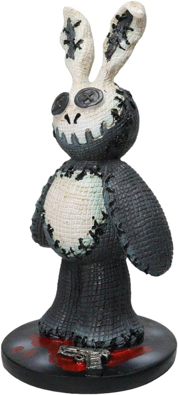 Ebros Gift Pinheadz Monster with Voodoo Stitches Figurine Second Edition Halloween Collectible Fantasy Mythical Beings Undead Apocalypse Horror (Frank The Rabbit Darko)