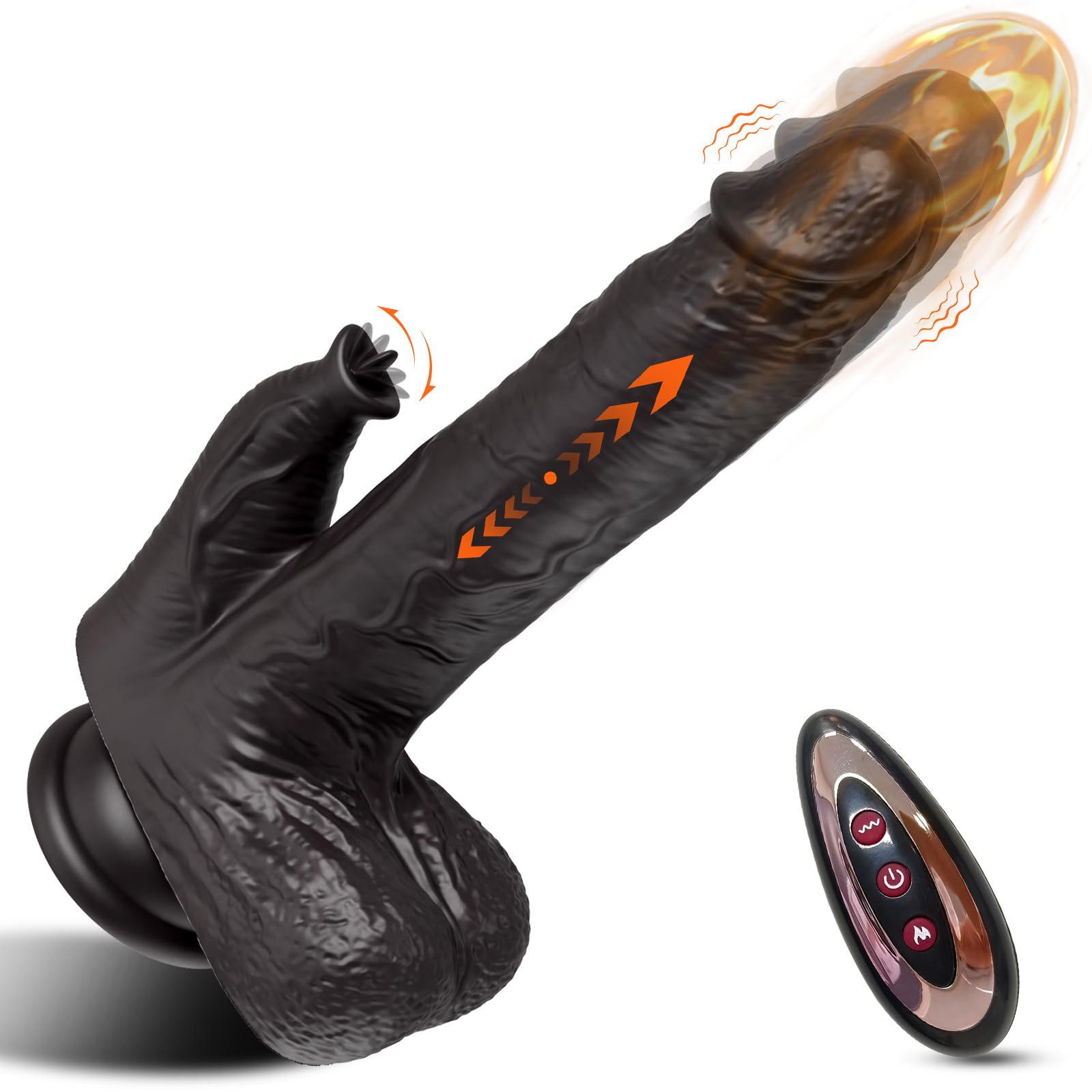 Amazon.com: Thrusting Dildo Vibrator for Women,Sex Toys Wireless Remote  Control Clitoralis Stimulator Heated with 6 Telescopic & 10 Vibrations  Modes Adult Toys for Women Couples-Black, 9 inches : Health & Household