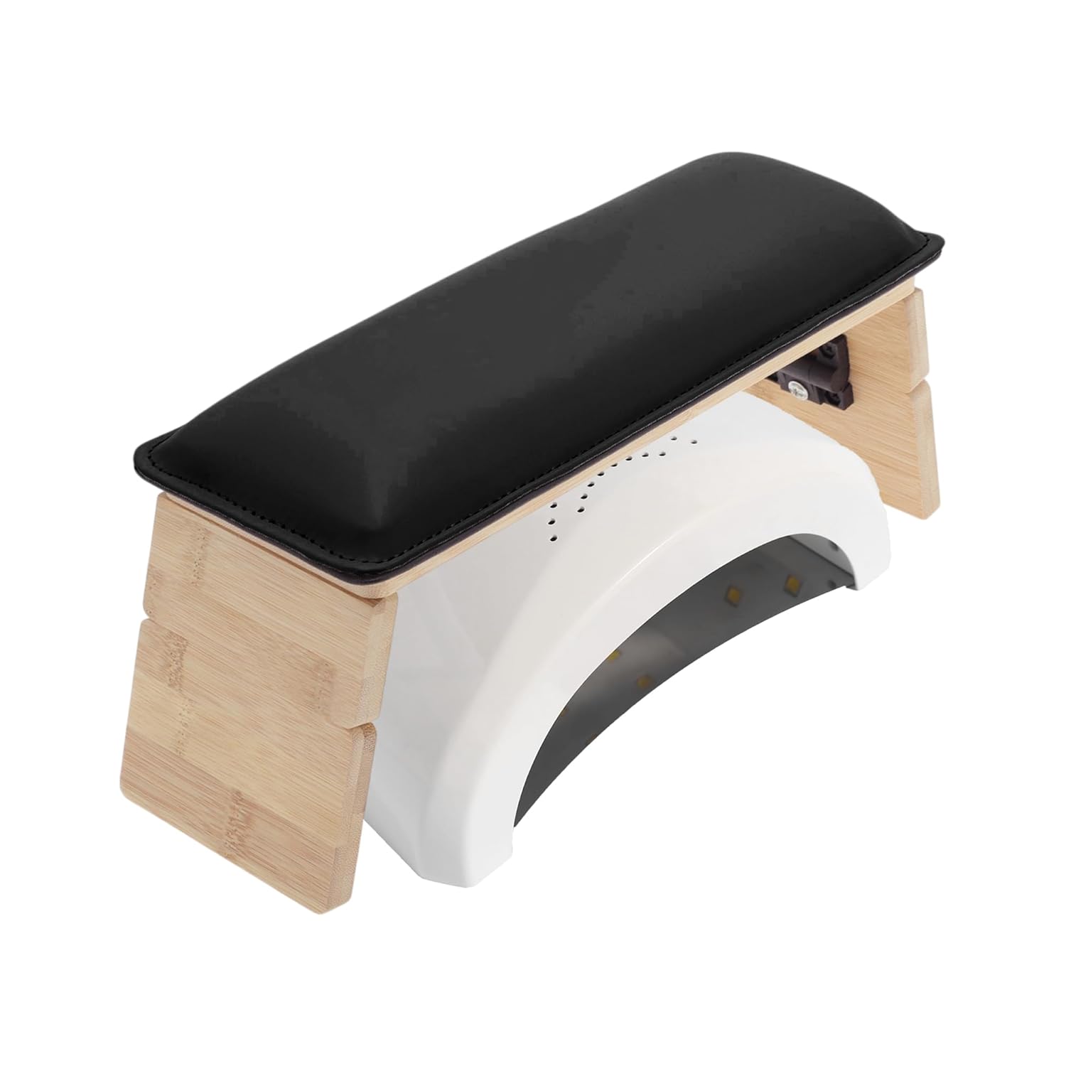 Arm Rest for Nails Tech, Comfortable Supportive Design Nail Arm Rest Cushion, Nail Arm Rest, Non-Slip Manicure Hand Rest Stand, Black, 1 Set