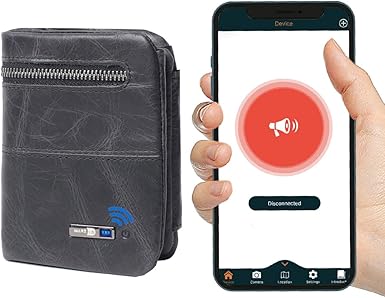 anti lost wallet for men trackable mens wallet with gps position locator finder tracker