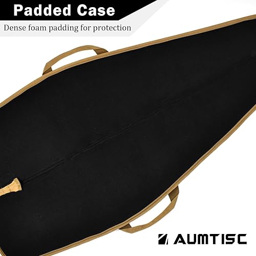 Miniatura 4 de AUMTISC Funda suave para pistola de rifle de 414549 pulgadas, bolsa de transporte para rifles de alcance con correa de hombro ajustable y bolsillo