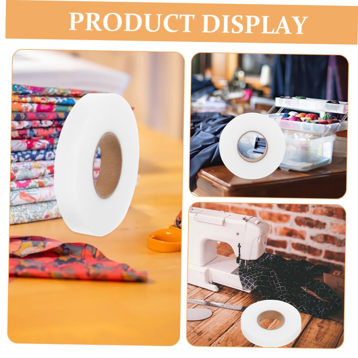 Tofficu 5 Juegos Entretela Fusible Cinta De Doble Cara Cinta De Algodón Para Dobladillo Cinta De Doble Cara Cinta De Coser Cinta De Cortina Cinta De Costura Dobladillo Cintas 2 rollos * 5