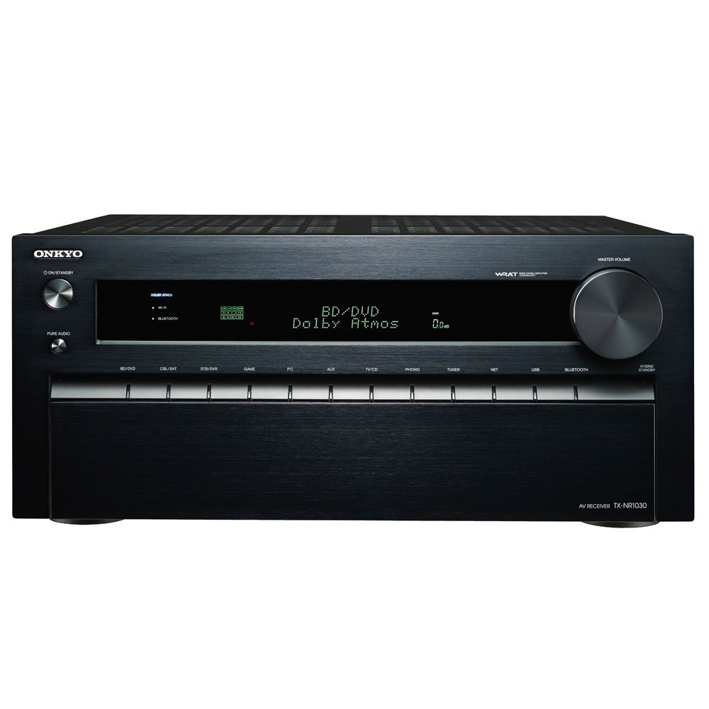 Onkyo TX-NR1030 (B) 9.2 canaux Récepteur réseau (Dolby Atmos, THX Select2Plus, HDMI 2.0 4K / 60Hz, WiFi / Bluetooth, HDCP2.2, HiRes-Audio, Music Services, l'application Remote) noir