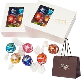 【Lindt公式】リンツ Lindt チョコレート リンドール ミニテイスティングセット ピック&ミックス クリスマス 10個入×2箱セット 推し活 ギフト 手提げ袋付き ショッピングバッグ付
