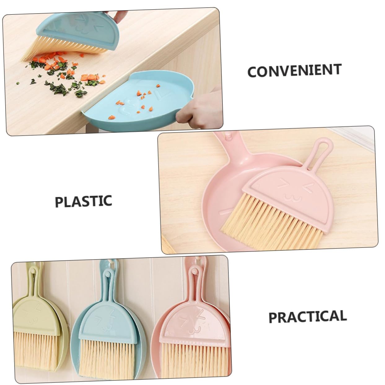 BESTYASH 8 Sätze Mini Kehrset für Haushalt Teiliges Set mit Tragbarer Kehrschaufel und Besen von Schreibtischen und Tastaturen Platzsparend und Leicht zu Verstauen