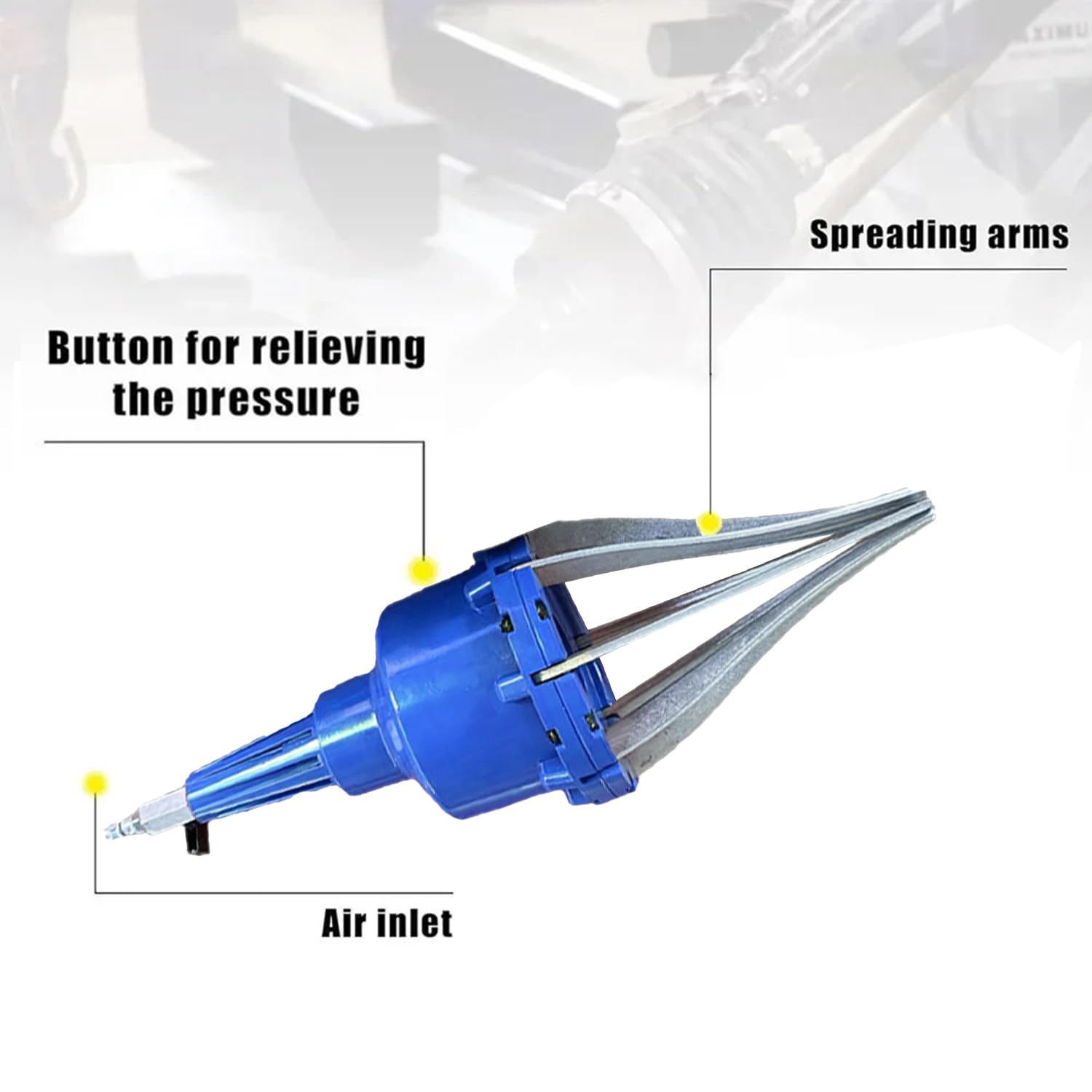 Divaricatore Per Cuffie Per Assali 20-120 mm,Espansore Per Stivale Del Giunto Omocinetico Pneumatico Universale,Divaricatore Pneumatico Per Giunti Cv,Per La Riparazione Degli Assali Delle Auto(Blu)