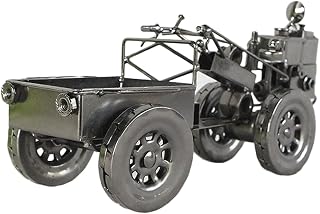 Milisten Adorno de Tractor de Hierro Retro Escritorio de Tractor de Hierro Decoración Vintage Casa y Oficina Accesorio de Decoración Rústica Salón y Estudio