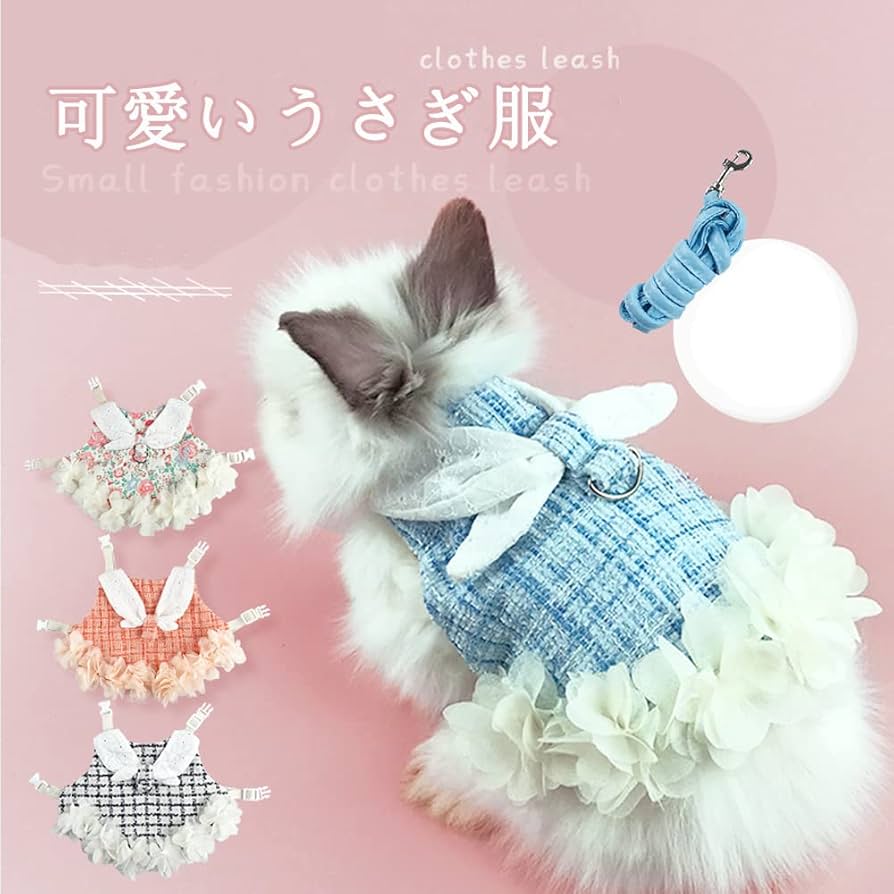 Amazon.co.jp: Dekori うさぎ ハーネス ウサギ 猫 ハーネス
