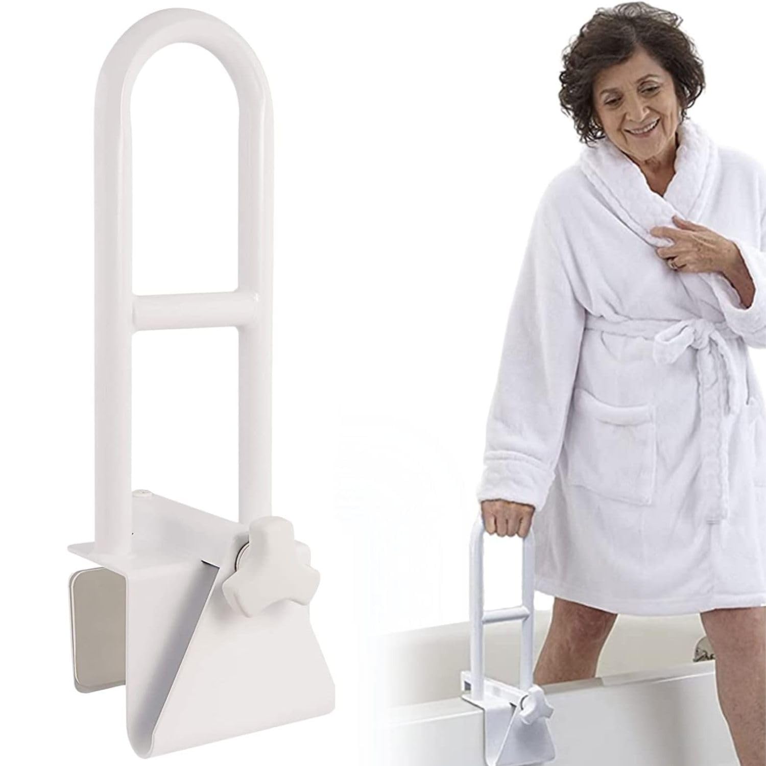 OrtoPrime Asa bañera Adultos y Niños - Agarraderas baño - Asidero para Baño - Barra ducha - Agarrador ducha Personas Mayores - Asidero Bañera Adultos - Apoyo Bañera - Asa de SEGURIDAD para Baño