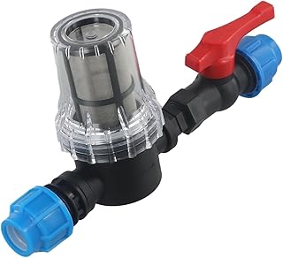 Leitungswasserfilter,Filter Für Gartenbewässerung Mit Schnellkupplung Und Edelstahlgewebe Zum Anschluss An Kunststoffrohre(20mm)