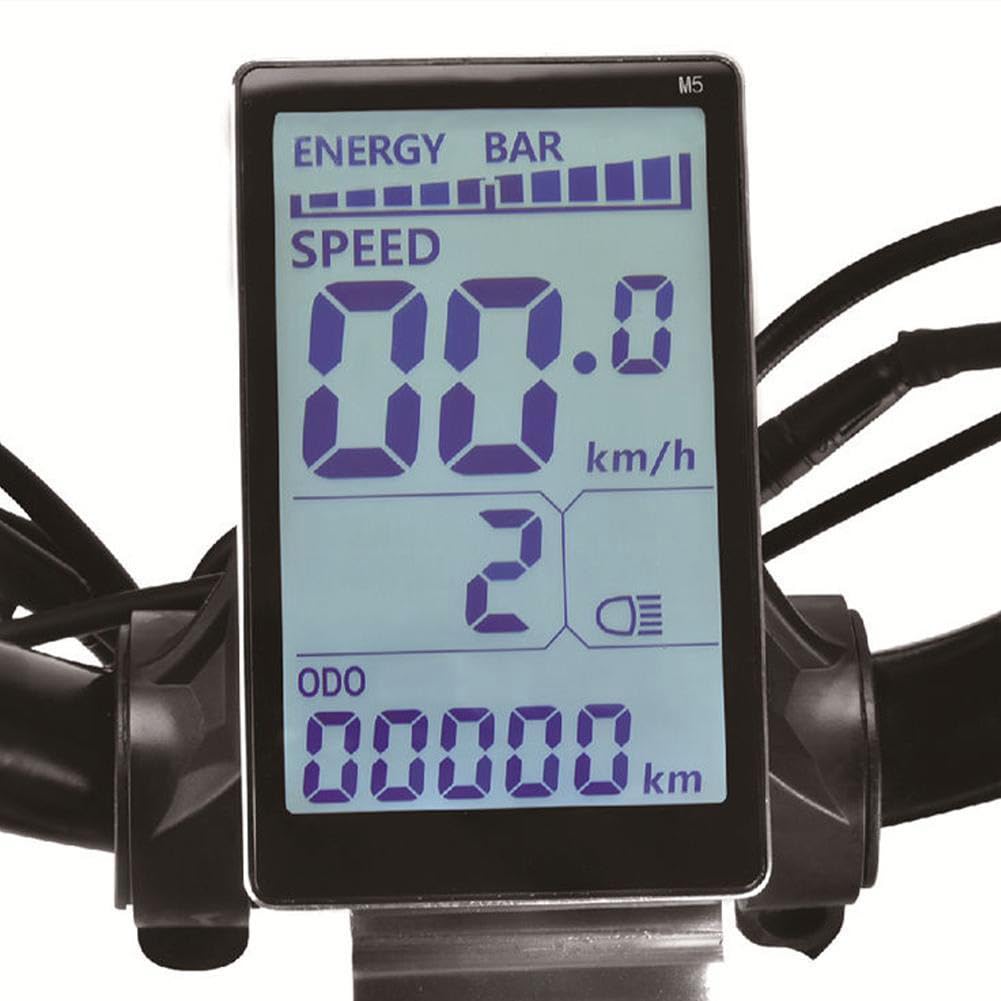 Écran LCD M5 pour vélo électrique - 5 broches - Compteur de vitesse - Pour scooter électrique