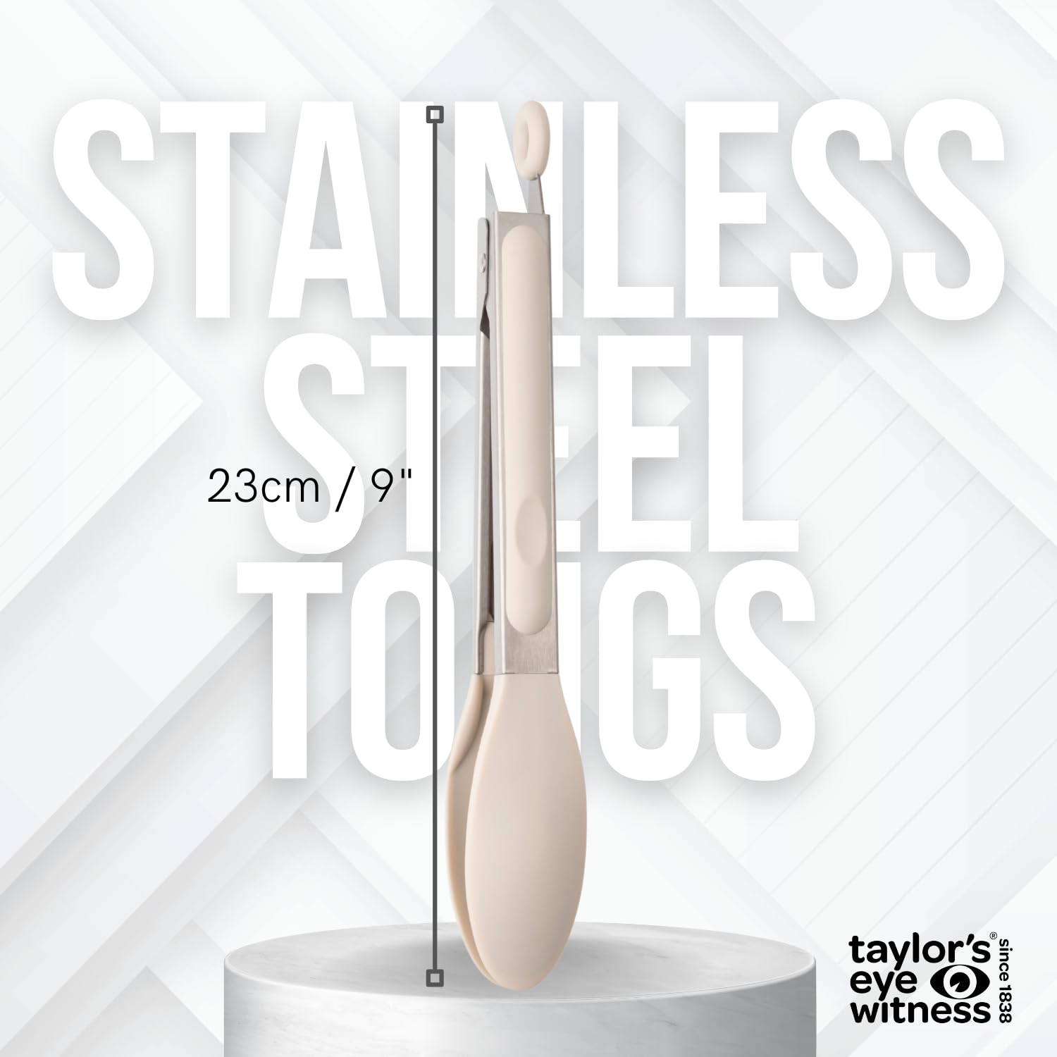 Taylors Eye Witness Large Steel Oyster Silicone Tongs, Dishwasher Safe. Sturdy Build - Image 2