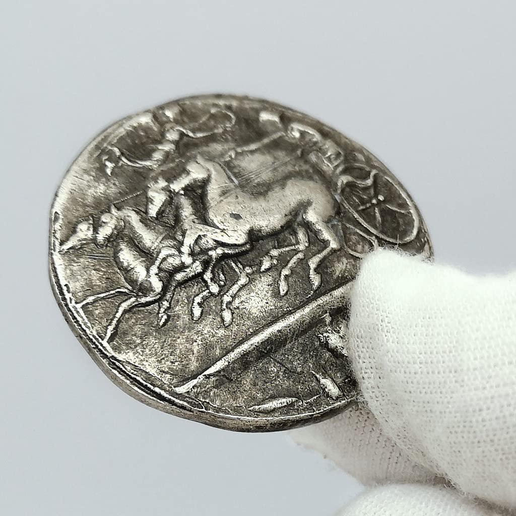 Amazon.co.jp: 【蟹座の守護者】レプリカ 古代ギリシャ銀貨 月の女神