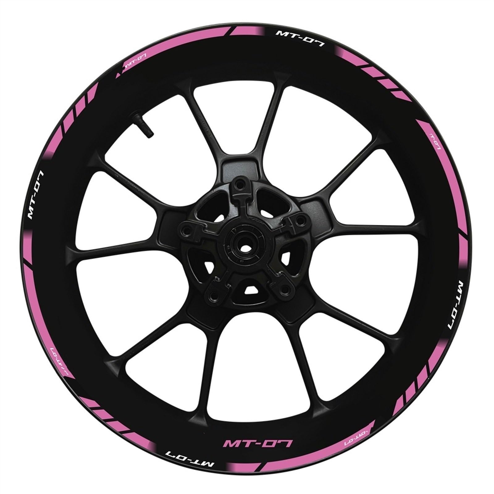 Motorcycle Wheel Hub Decal Decoration Set Rim Reflective Stickers for Yamaha MT07 MT 07 MT-07 2022 Decorative(Color6)