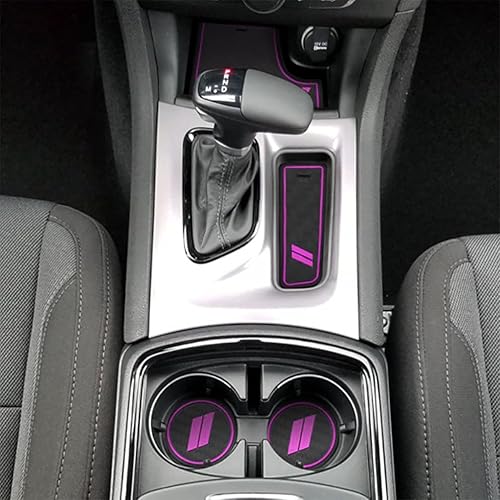 Miniatura 5 de Accesorios para Dodge Charger 2015-2023 Insertos antipolvo, forros de bolsillo de puerta, alfombrillas de consola central, juego de 22 piezas