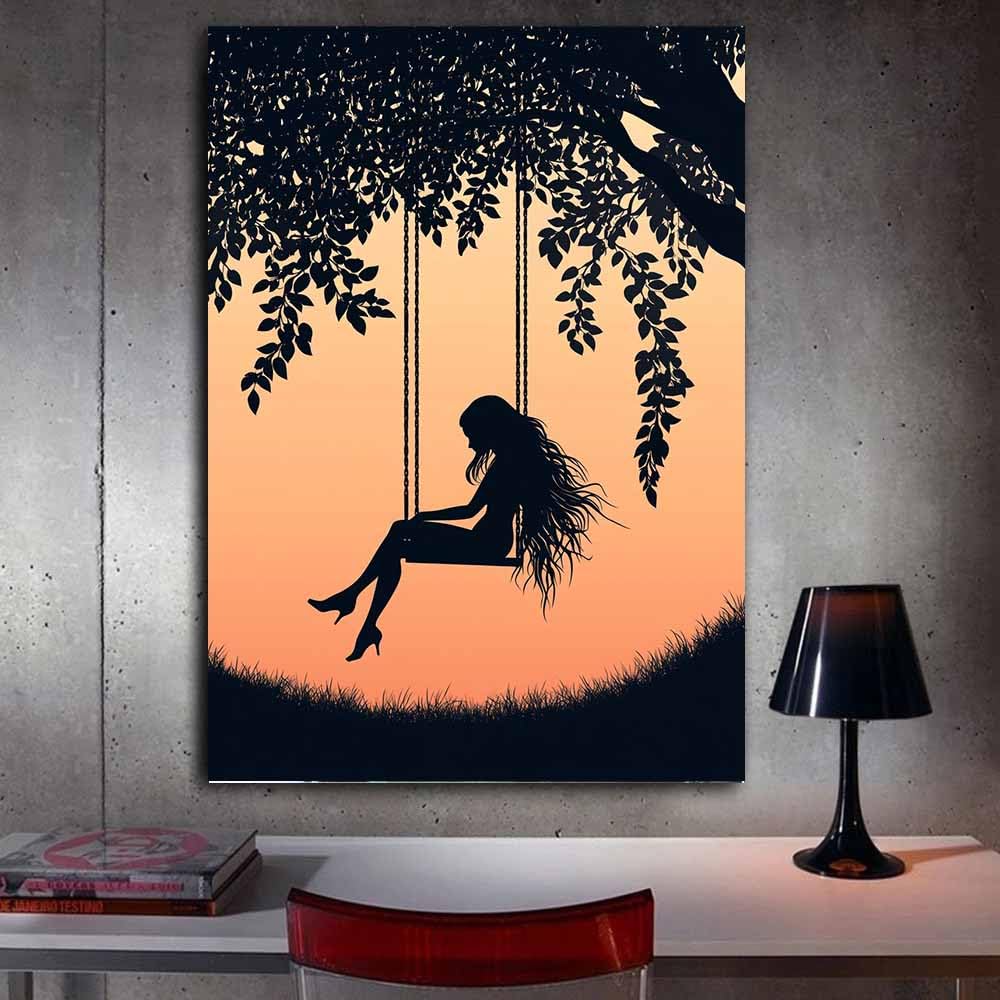 WQBQKKX Plakat ścienny do salonu czarno-biały obraz dekoracja na płótnie nowoczesne malarstwo ścienne do salonu dekoracja sypialni (szary 65)-70x100cm oprawione