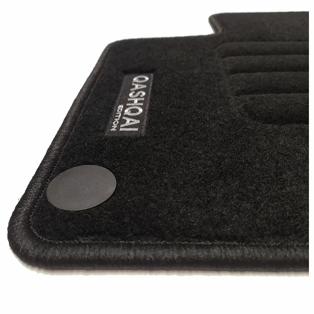 Car Lux AR07053 - Alfombras Alfombrillas en moqueta Velour con Logo a Medida para Qashqai III Desde 2021