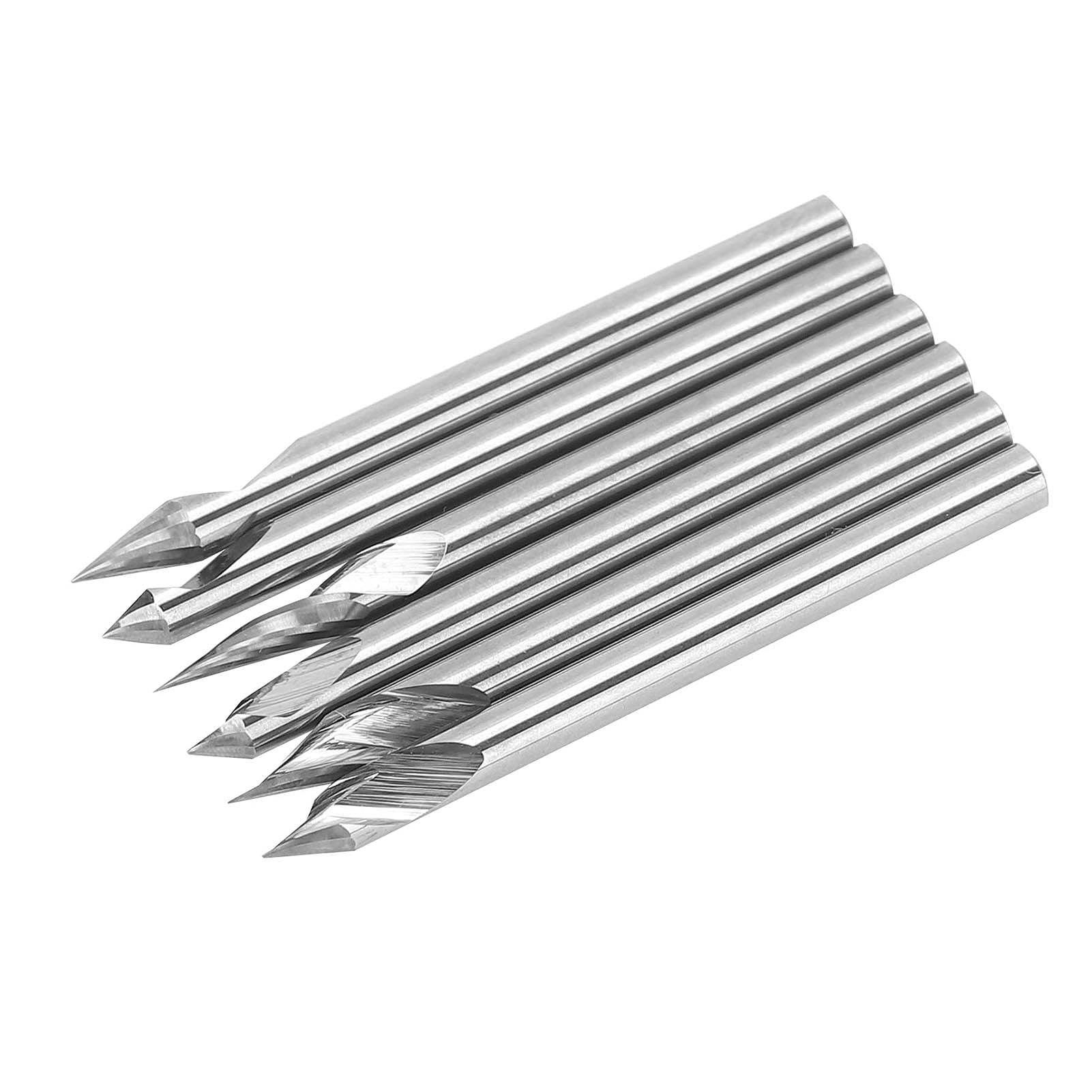 Cortador de punta de taladro, fresa de grabado, herramientas de carpintería de acero de alta velocidad, juego de 6 piezas para tallar madera y amoladora, máquinas herramientas,