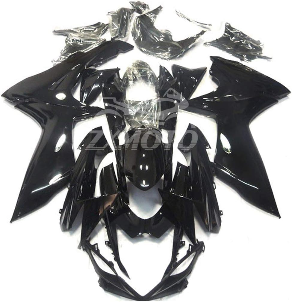 ZXMOTO Glossy Black Motorcycle Bodywork Fairing Kit Fit for Suzuki GSXR 600 GSXR 750 2011-2024(Pieces/kit: 25)