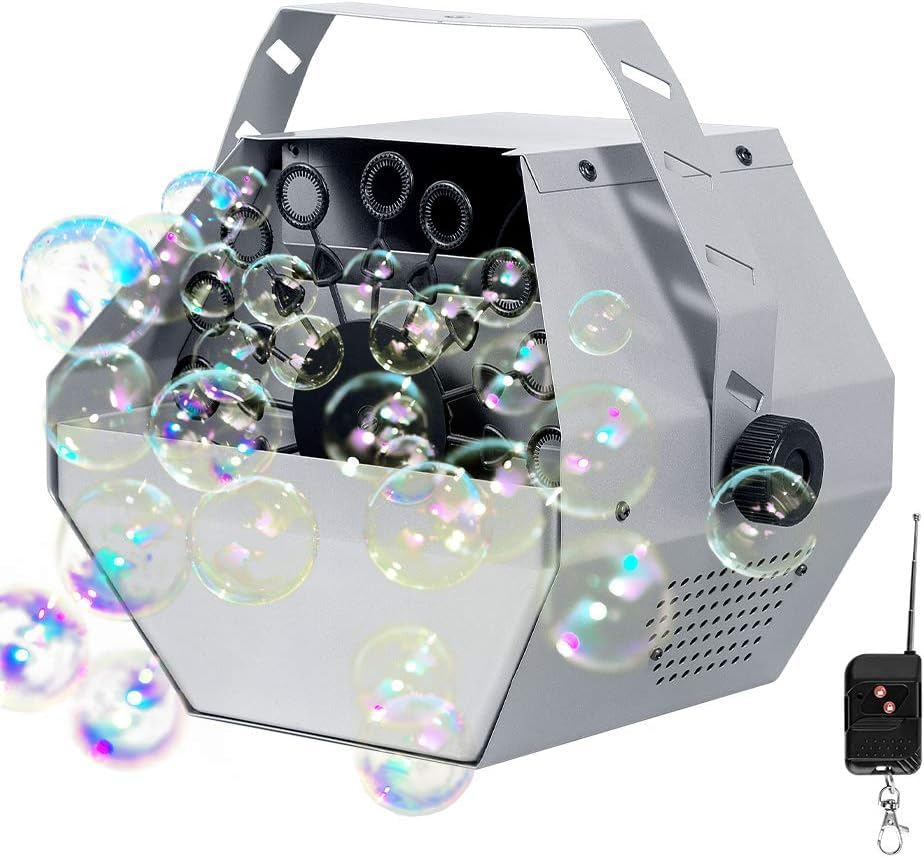 Macchina Per Bolle Di Sapone BM-60 Con Telecomando E Liquido UV - Per Feste Ed Eventi