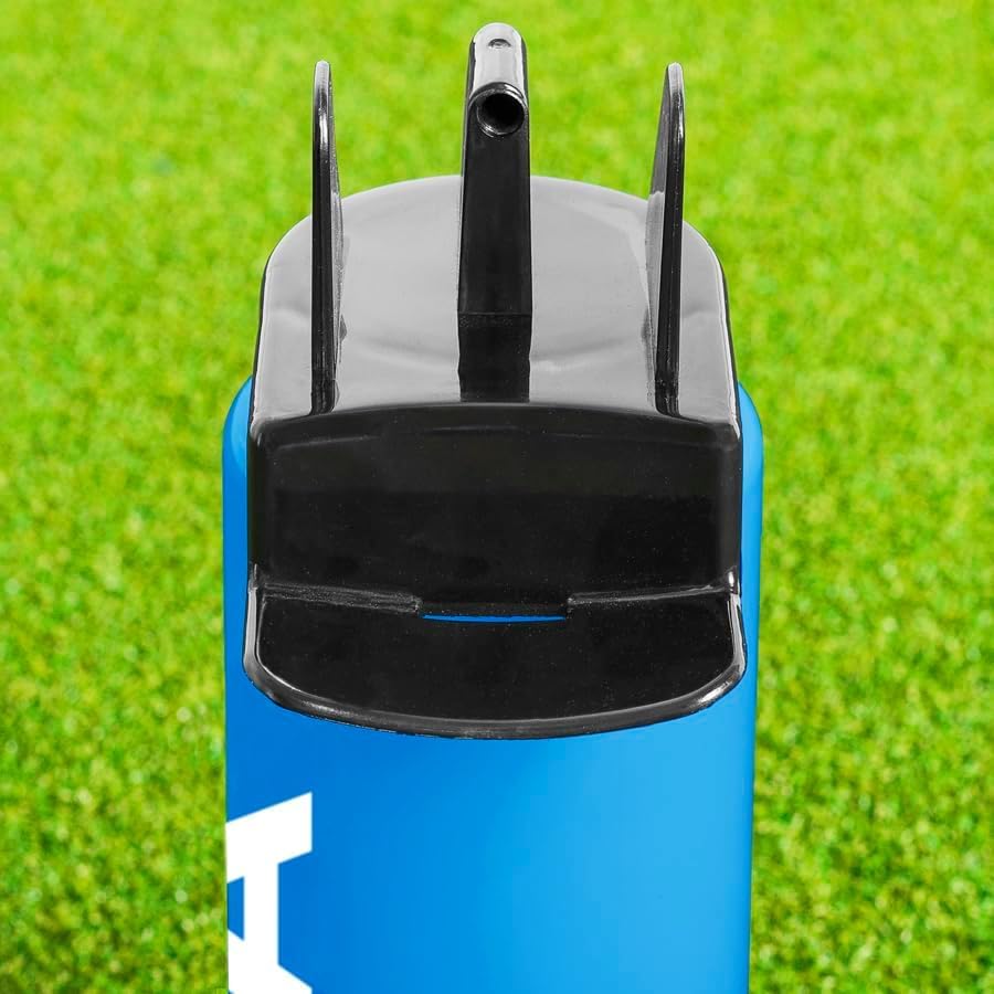 FORZA Bouteille d’Eau de Sport Hygiénique de 1 Litre | Bouteille Sans BPA avec Embout Sans Contact | Idéale pour les Équipes Sportives | Équipement Essentiel (Bleu, Pack de 10)