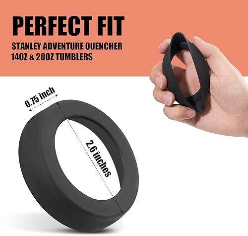 Miniatura 8 de 12 piezas de adornos de paja para vasos Stanley Adventure Quencher, puntas de paja reutilizables para popotes de 0.4 pulgadas de diámetro