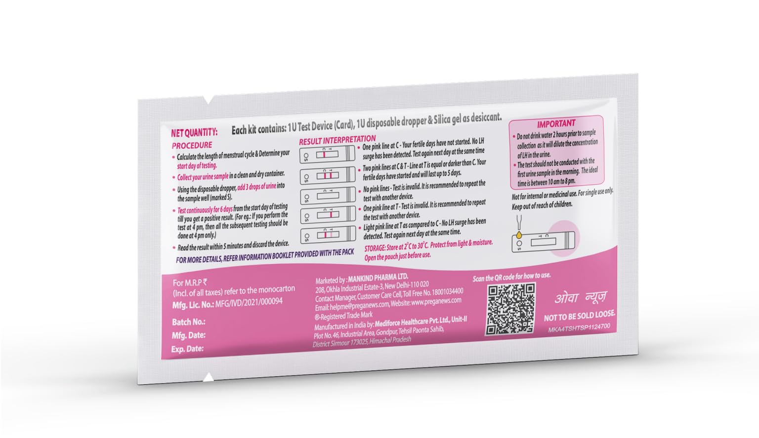 Ova News Ovulation Detection Kit 3