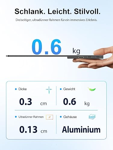 UPERFECT 14 Pouces 3K 120Hz OLED Tactile Ecran Portable, 2880x1800 0.1ms - 8