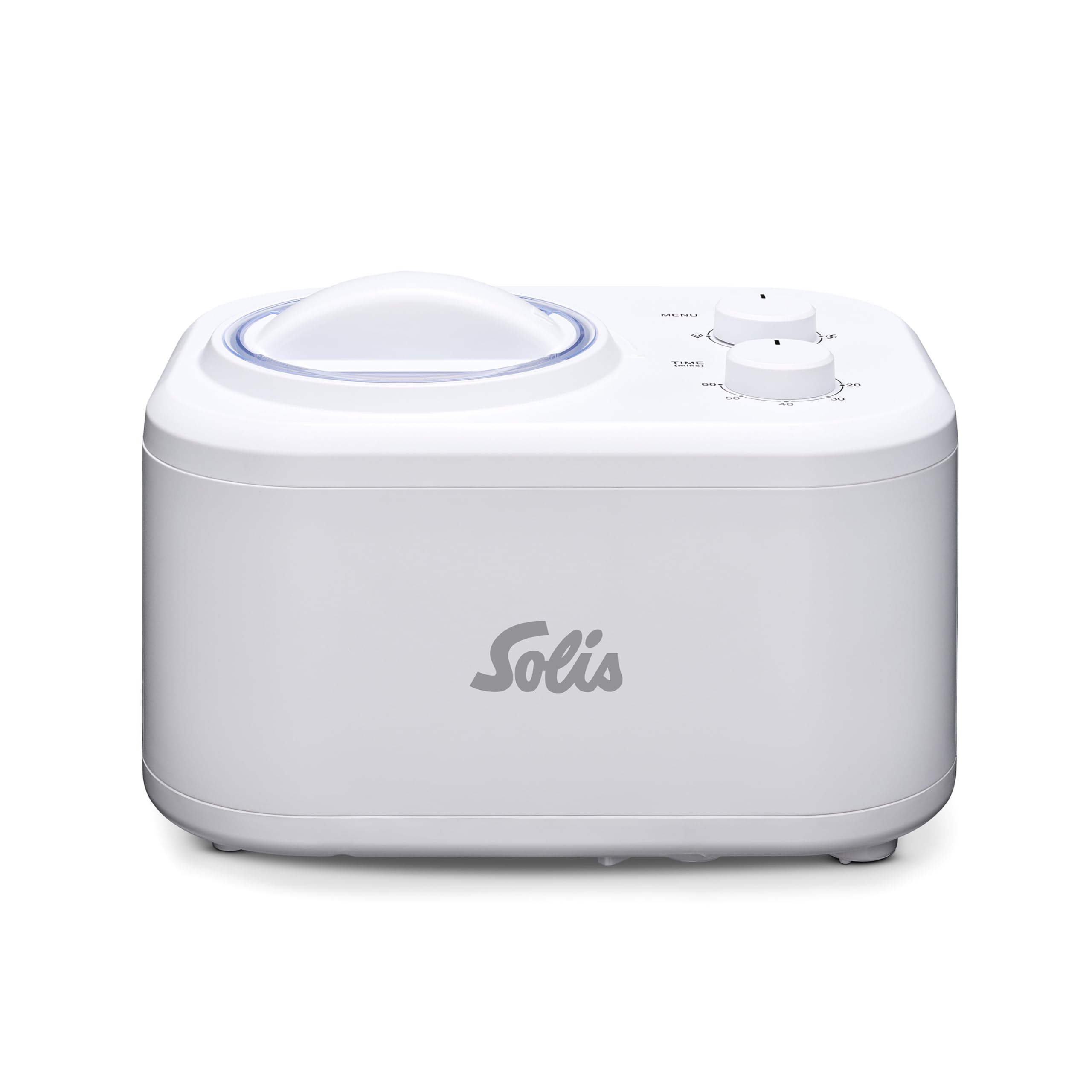 Solis Gelatissima Eismaschine (Typ 8503) – 1L Eiscreme Maschine für Zuhause, Frozen Yogurt & Sorbet Maker, leistungsstarker 100W Kompressor, BPA-frei, benutzerfreundlich mit Timer & Drehregler