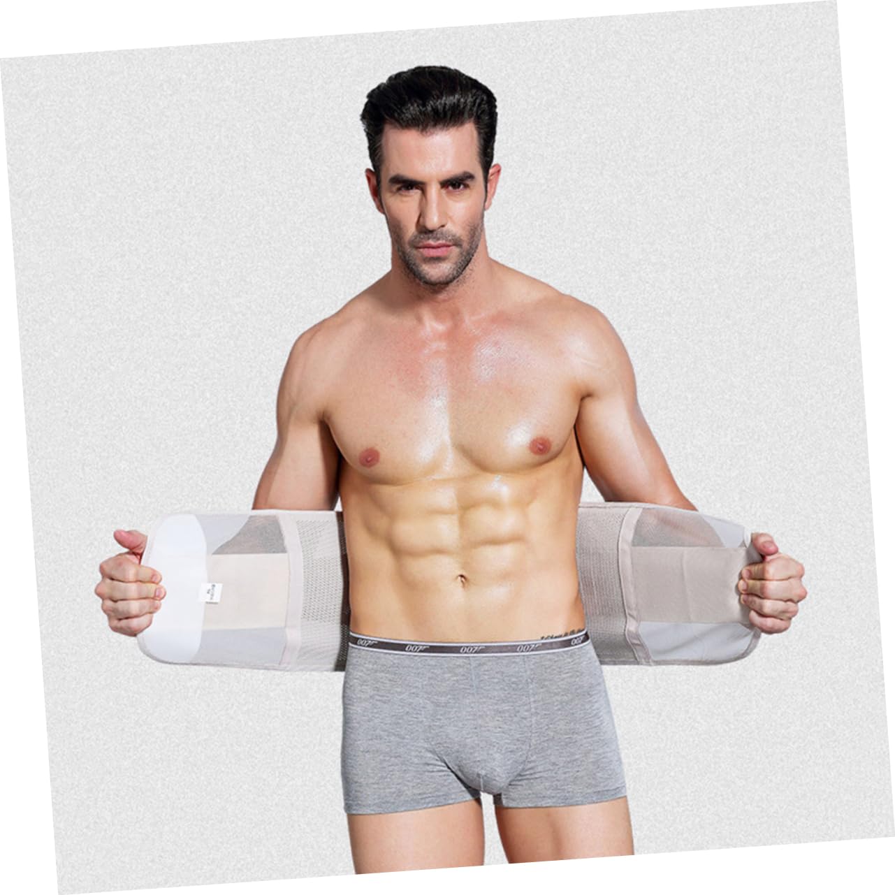 GOOHOCHY Comfortable Elastic Waist Trimmer Belt Men's Women's Workout Waist Belt Fat Burner for Exercise