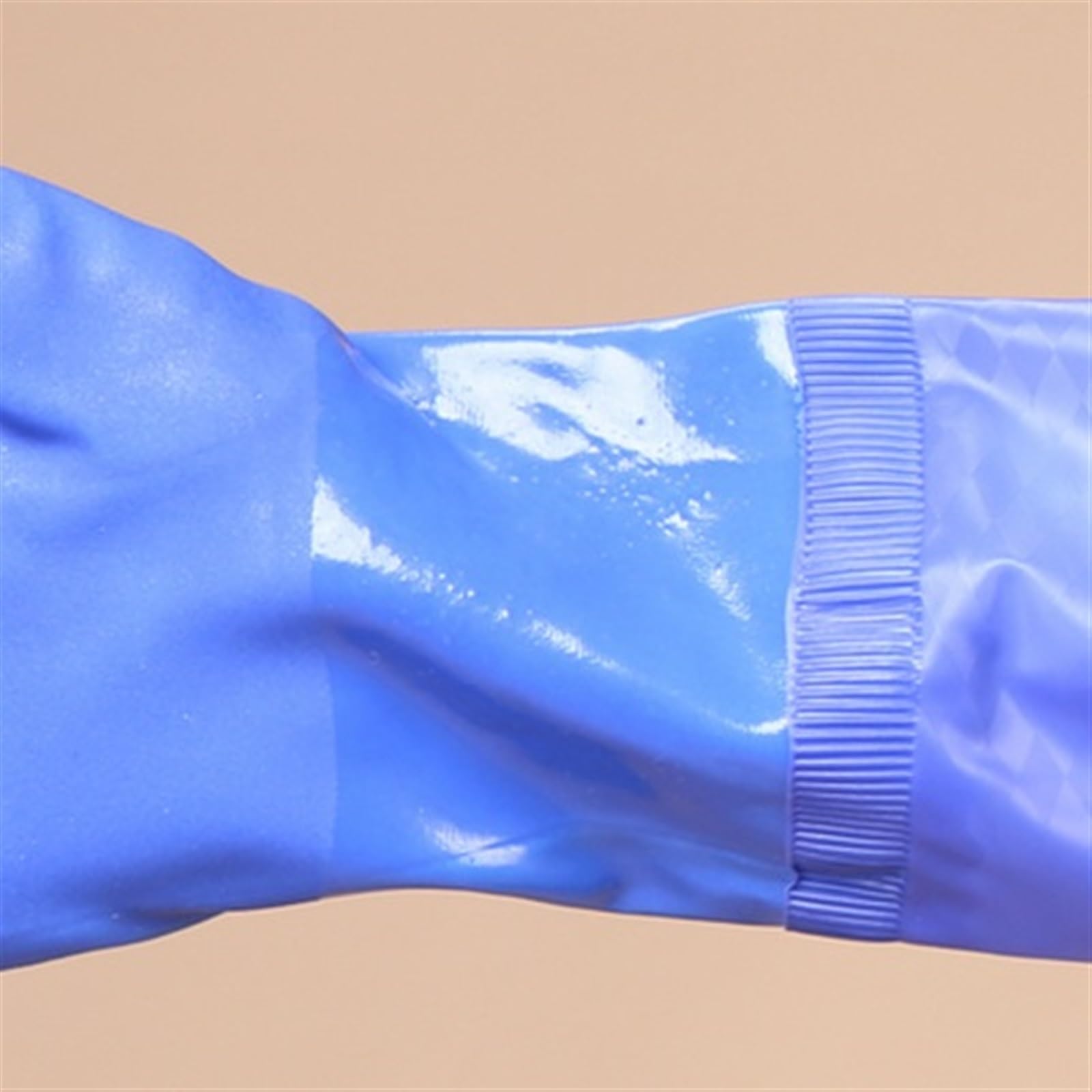 Guantes domésticos de lavado de caucho impermeable Waterproof Dishwashing Gloves, Anti Slip And Wear-resistant, Kitchen Household Cleaning Rubber Gloves