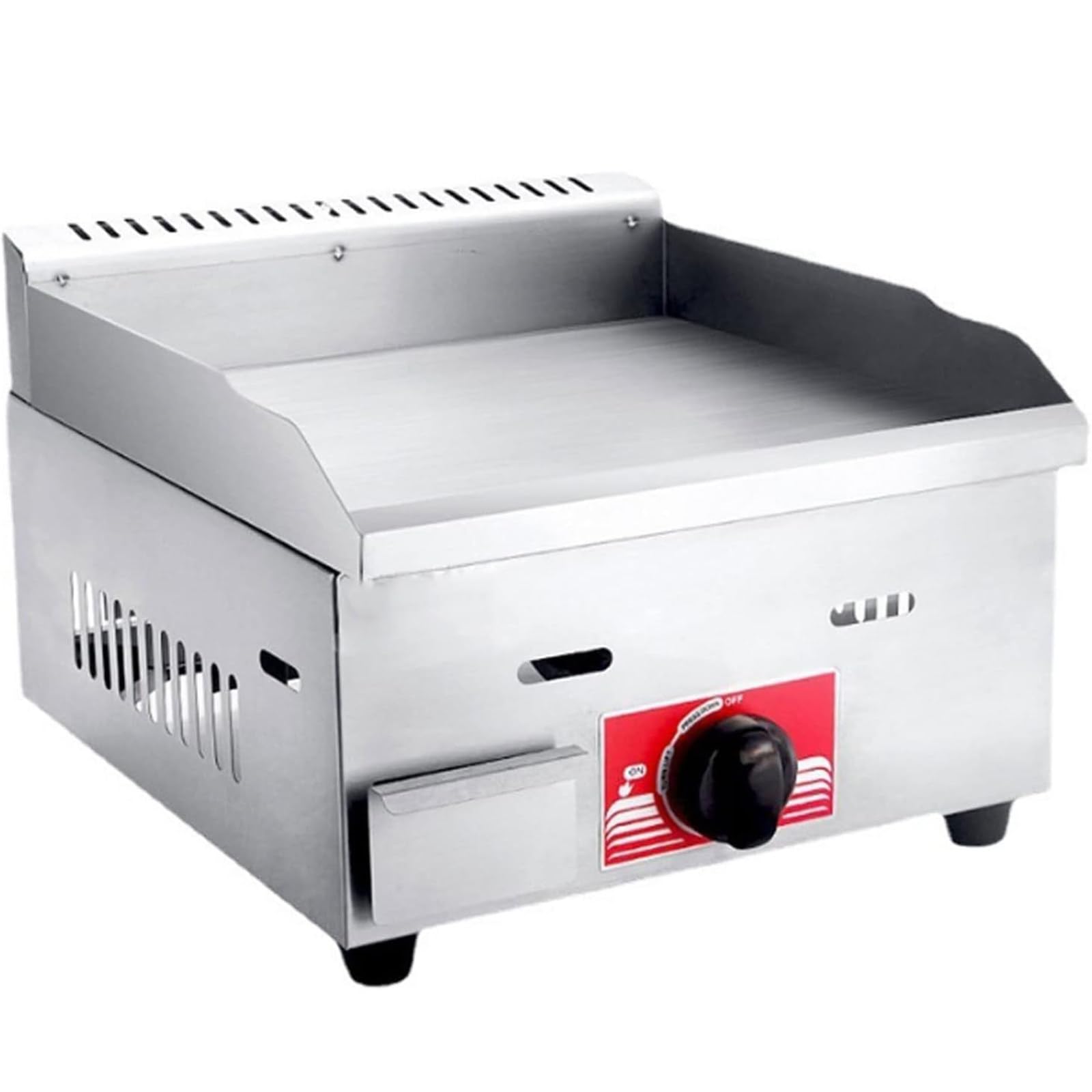 Komercyjna płyta grillowa ze stali nierdzewnej, nieprzywierająca płyta grzewcza do BBQ, do użytku na blacie z regulacją temperatury 50-300℃