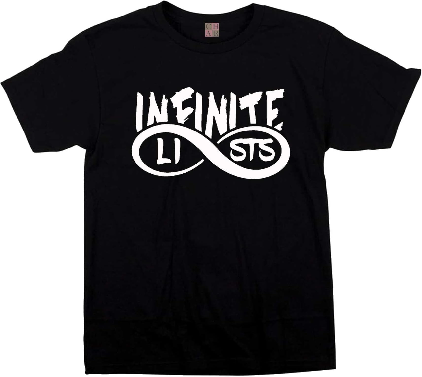 DolphinDiver Infinite Lists Black T-Shirt - Kids & Adult Sizes.