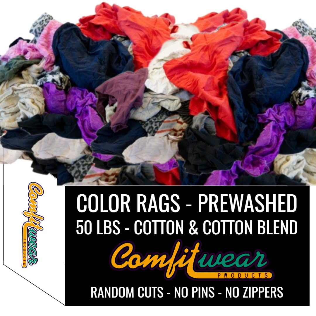 Premium Knit Cotton T-Shirt Cloth Wiping Rags Shop Cleaning T-Shirt Cloths Staining Finishing Rag for Auto Grease Paint