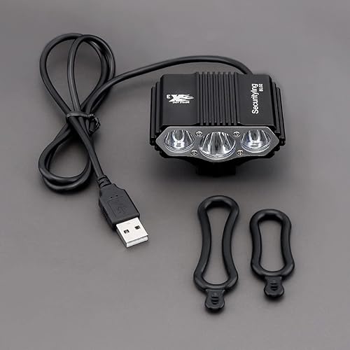 Miniatura 7 de Luz de bicicleta alimentada por USB, faro LED impermeable de 1800 lúmenes, 4 modos, lámpara delantera de ciclismo para bicicleta de montaña, niños y