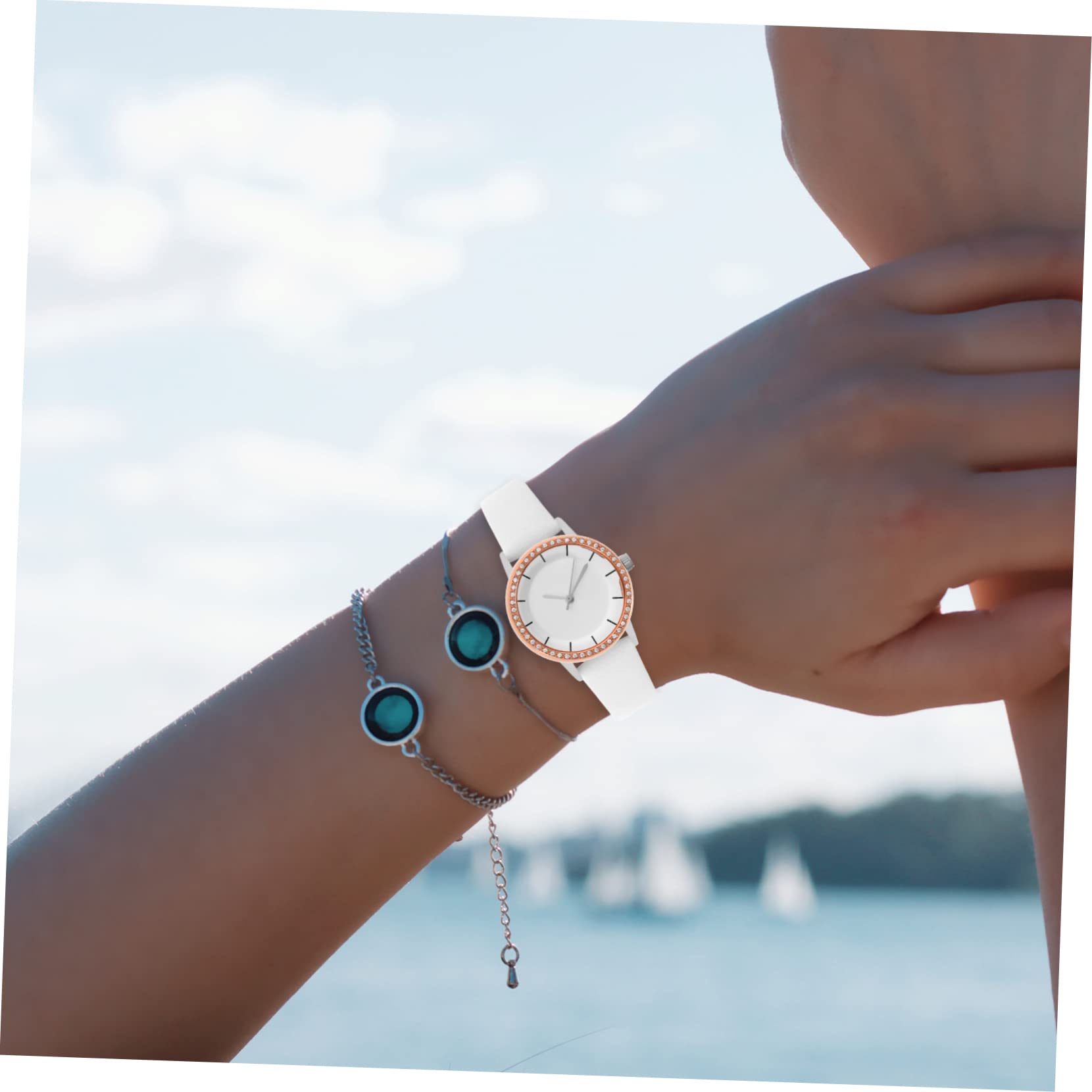 Artibetter 10stücke Uhrenhülle Mit Kristallverzierung Kratzfester Schutz Für Watch Abnehmbares Gehäuse Leicht Und Bequem Und Roségold