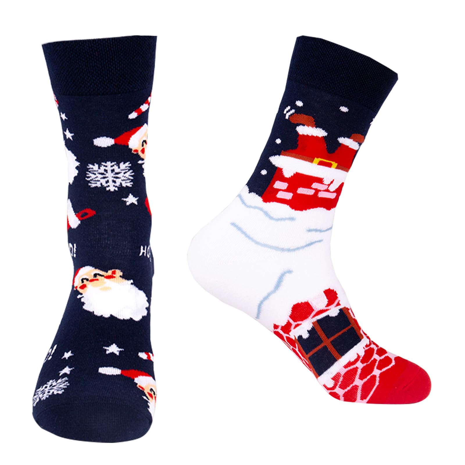 Evankin Funny Winter Socks Christmas Xmas Santa Crew Socks for Unisex Men Women Adult Novelty Gifts