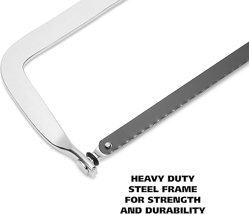 Miniatura 2 de GreatNeck - Sierra para metales ajustable de acero sólido de 125 pulgadas, hoja de sierra de 10 pulgadas, hoja de sierra de 12 pulgadas, sierra