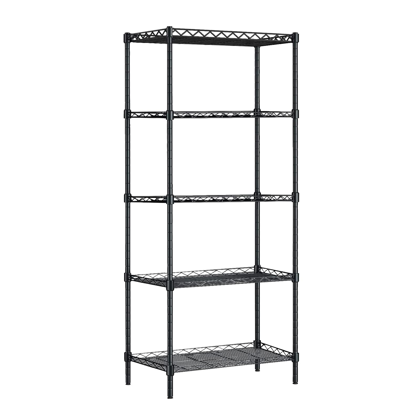 GPRF 5Tier Wire Shelving Unit and Storage, Shelves for Storage Height Adjustable Metal Wire