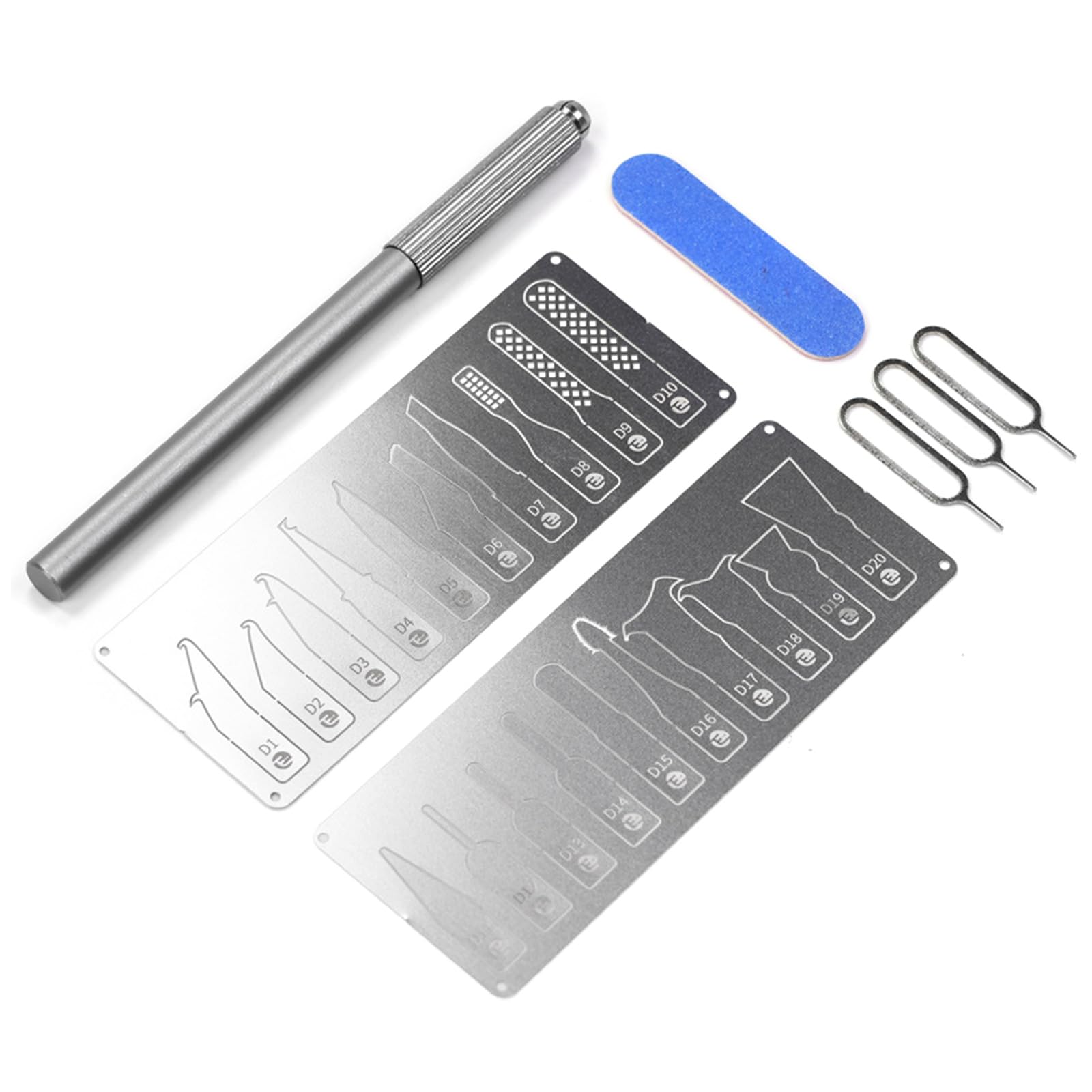 Fromceo Professional Set Glues Scrapers 20 Interchangeable For Electronics Maintenance And Cpu Delidding Tasks Professional Motherboards Set