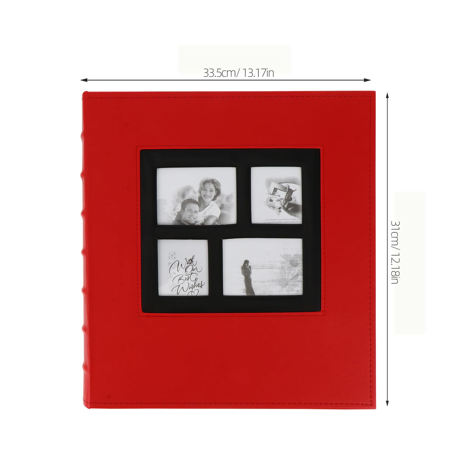 Kunstleder Fotoalbum mit 400 Taschen Elegantes für Fotos