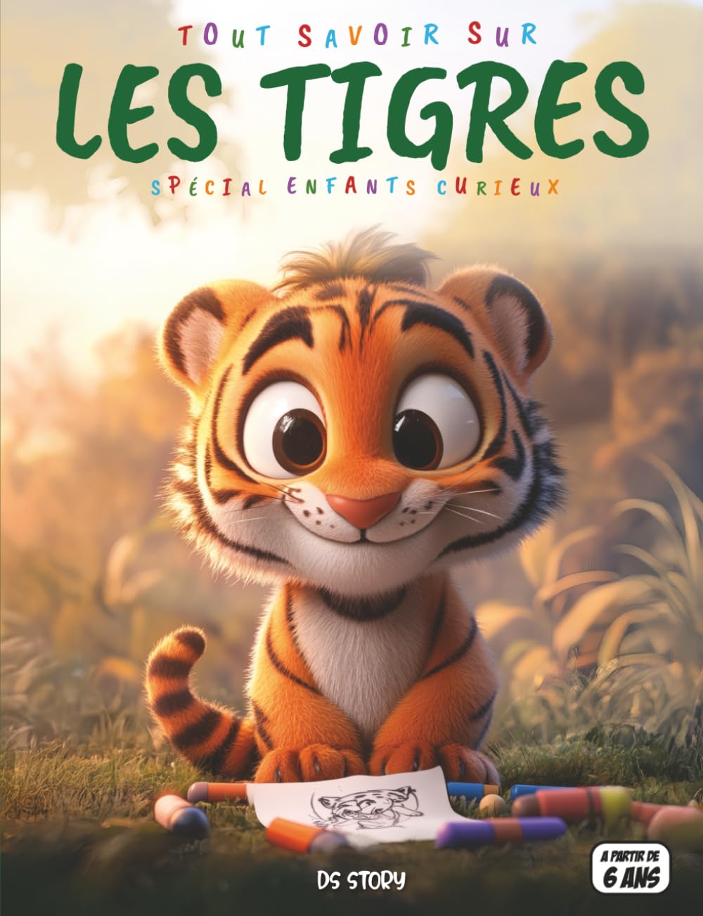 Tout savoir sur les Tigres – Spécial enfants curieux: Fauves majestueux – Habitats, chasse, communication, quiz interactif & coloriages éducatifs
