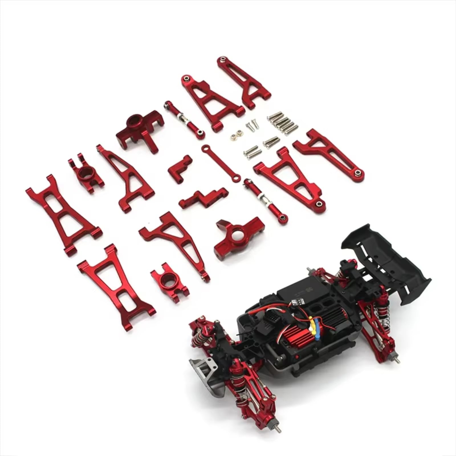 RCトラックボディパーツセット 赤黒 Amazon.com: RC Car DIY Parts for Mjx for Hyper Go 16207 16208