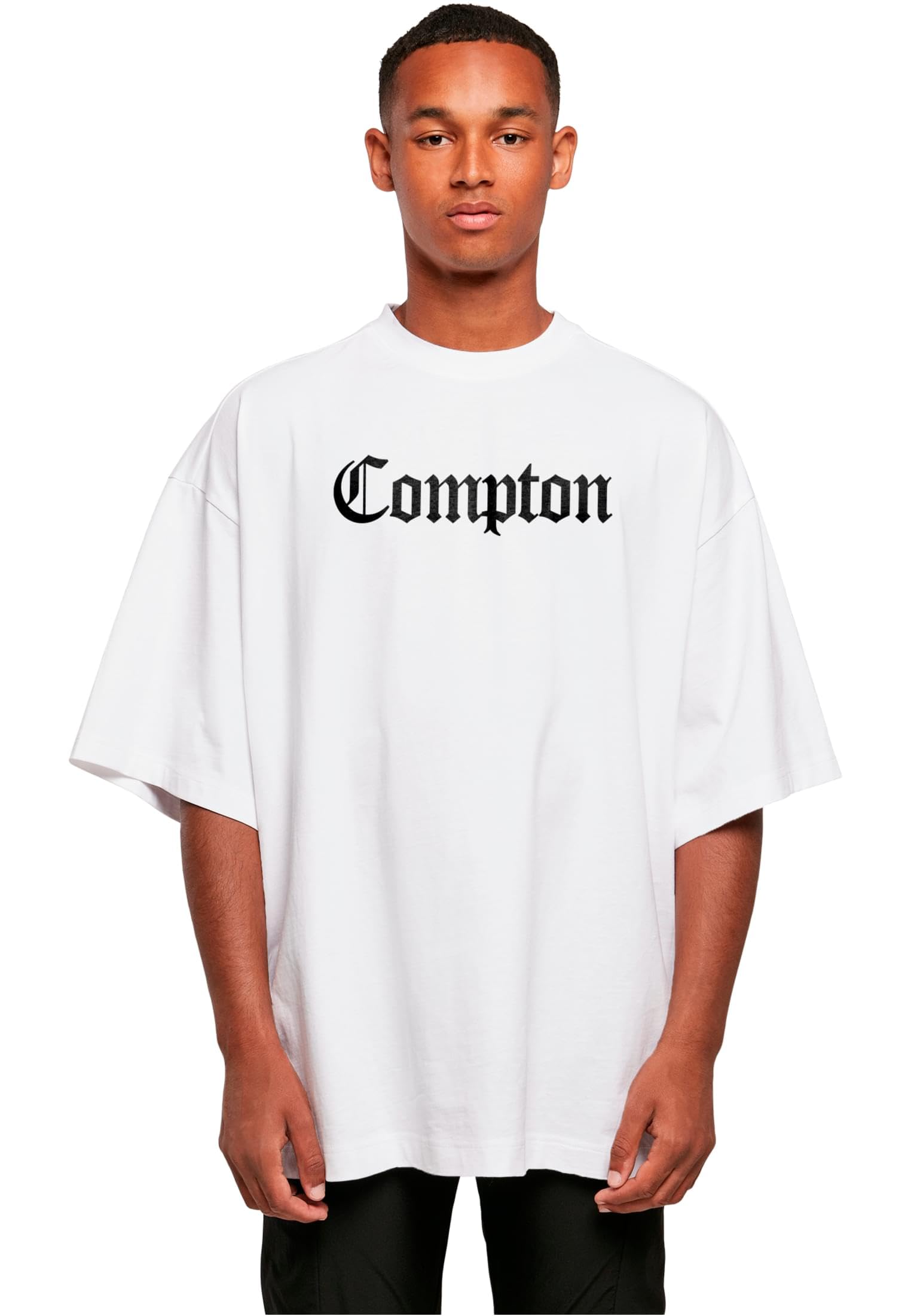 Mister Tee Men's Compton Huge Tee White, L T-Shirt, L