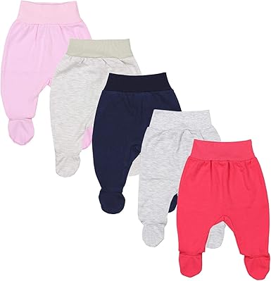 Tuptam Pantalon Avec Pieds Pour Bebe Fille Lot De 5 Amazon Fr Vetements
