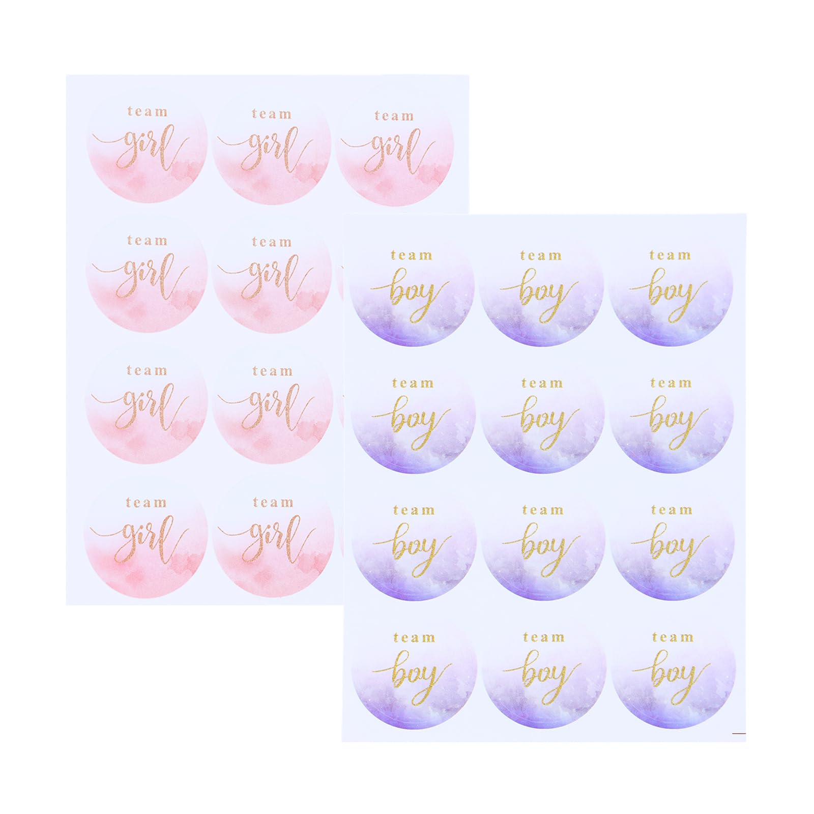Muiltvoe 120pcs Gender Reveal Decoration Gender Reveal Stickers Gender Reveal Decorations Gender Reveal Ideas for Family Baby Reveal Ideas Baby Gender Reveal Blue,Pink