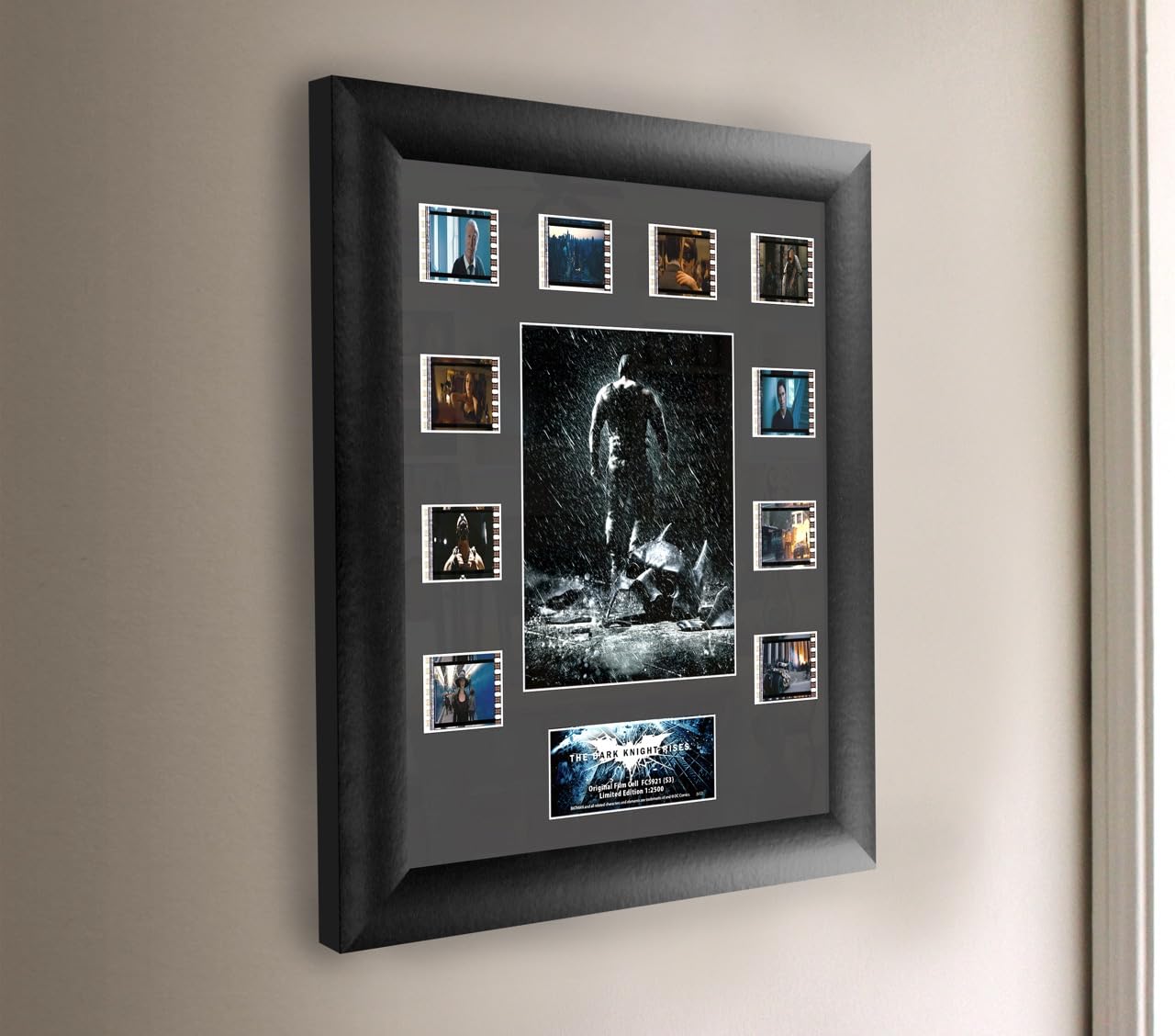 Batman The Dark Knight Rises Film Cell im Holzrahmen Mini Montage Bane