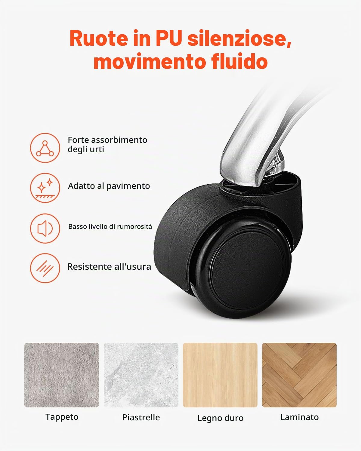 VEVOR Sgabello Girevole con Supporto per Schiena e Ruote, Capacità 204 kg, Sgabello Girevole Rotondo in Pelle, Sgabello Ispessita Regolabile in Altezza per Salone Spa Massaggi Clinica, Nero