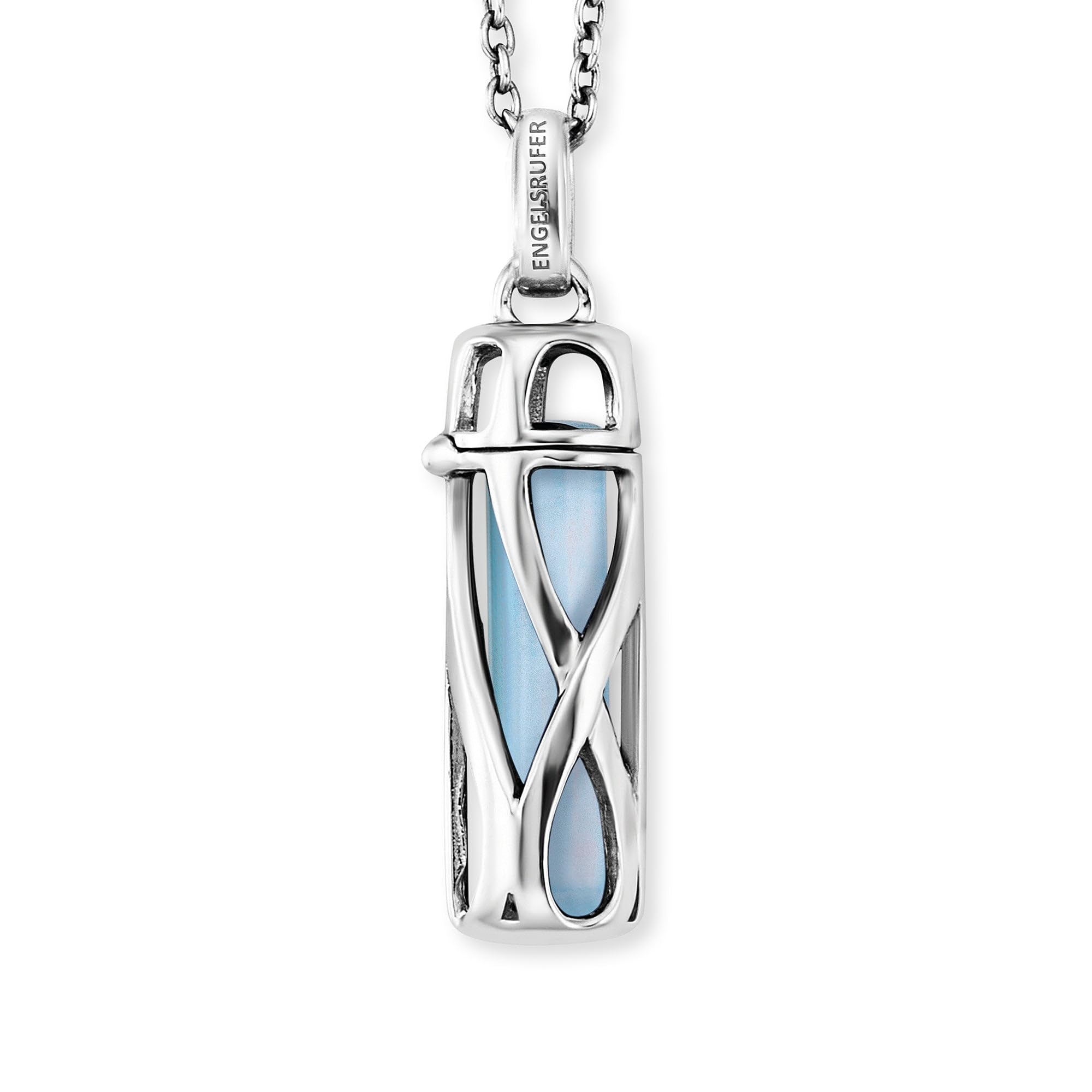 Engelsrufer Angel Whisperer, Women’s Sterling Silver Agate Chain Necklace, Silver, Länge: 50 cm - ERN-HEAL-BA-S